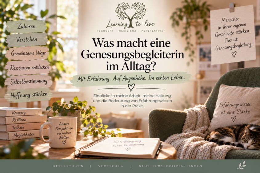 Was macht eine Genesungsbegleiterin im Alltag?